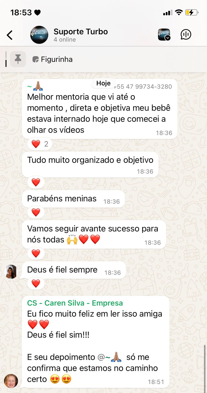 Depoimentos múltiplos - Suporte Turbo